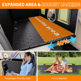 Dog Car Seat Cover for Back Seat - Heavy-Duty Hard Bottom Extender, Waterproof & Non-Slip Chew-Proof SUV/Truck Travel Bed for Aggressive Chewers