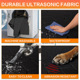 Dog Car Seat Cover for Back Seat - Heavy-Duty Hard Bottom Extender, Waterproof & Non-Slip Chew-Proof SUV/Truck Travel Bed for Aggressive Chewers