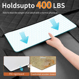 Dog Car Seat Cover for Back Seat - Heavy-Duty Hard Bottom Extender, Waterproof & Non-Slip Chew-Proof SUV/Truck Travel Bed for Aggressive Chewers