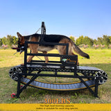 Dog Treadmill with Disc Brake, Resistance Adjustment, Paw-Friendly PE Slatmill & Speedometer - Heavy Duty Dog Treadmill for Large & Medium Dogs, Supports Up to 300 lbs, Easy to Move