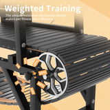 Dog Treadmill with Disc Brake, Resistance Adjustment, Paw-Friendly PE Slatmill & Speedometer - Heavy Duty Dog Treadmill for Large & Medium Dogs, Supports Up to 300 lbs, Easy to Move