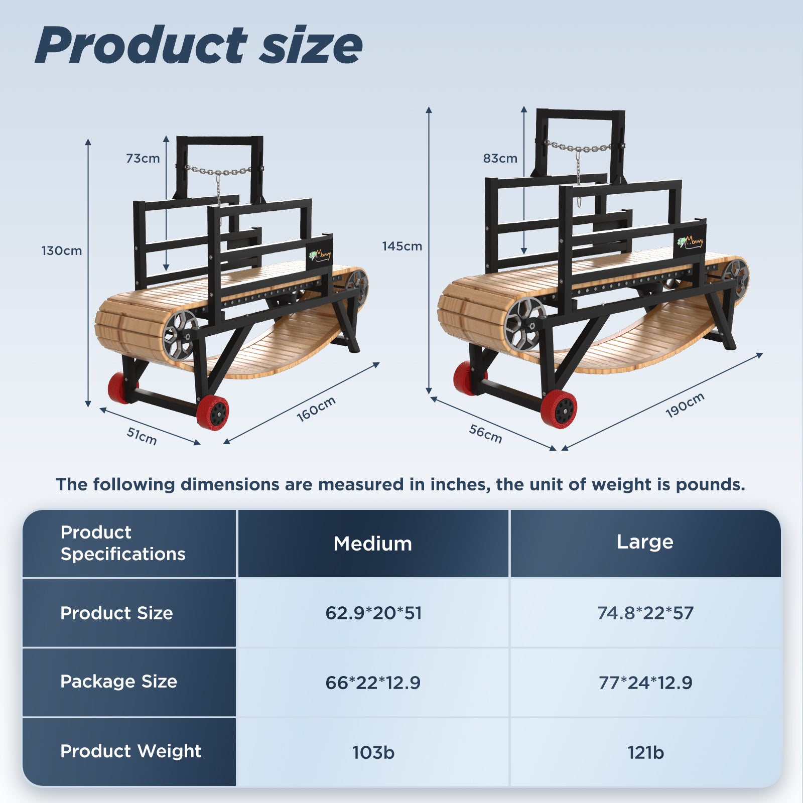 Dog Treadmill, Easy to Move, ToyMommy Dog Pacer Treadmill for Large/Medium Dogs, Slatmill for Dogs, Pet Treadmill for Dogs Indoor & Outdoor,Training for Dogs, Up to 220 lb.